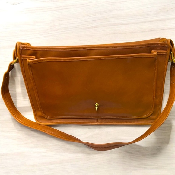 Coach Vintage Metropolitan Saddle Brown Leather Briefcase RARE COLLECTOR - Picture 4 of 10